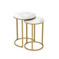 Nested Side Table Set Deva Gold - Furniture
