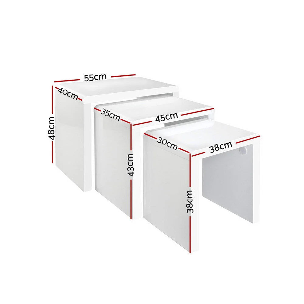 Nesting Tables Set of 3 living room 865