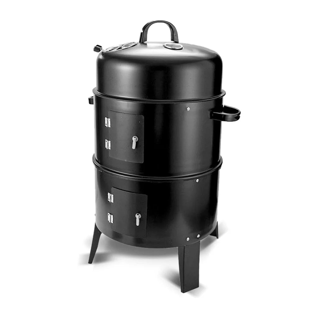 NEW 3in1 Portable Charcoal Vertical Smoker BBQ Roaster