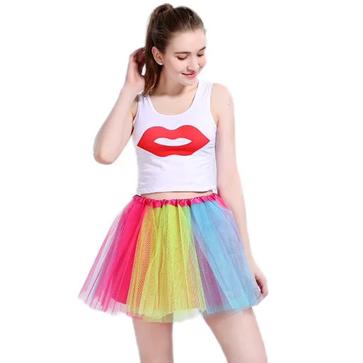 New Adults Tulle Tutu Skirt Dressup Party Costume Ballet