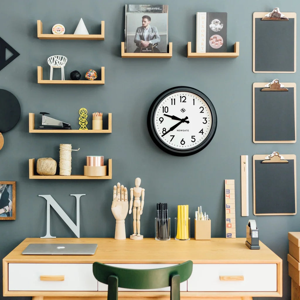 Newgate 50s Clock - Black - Home & Garden