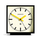 Newgate Amp Mantel Clock black with yellow hands 886