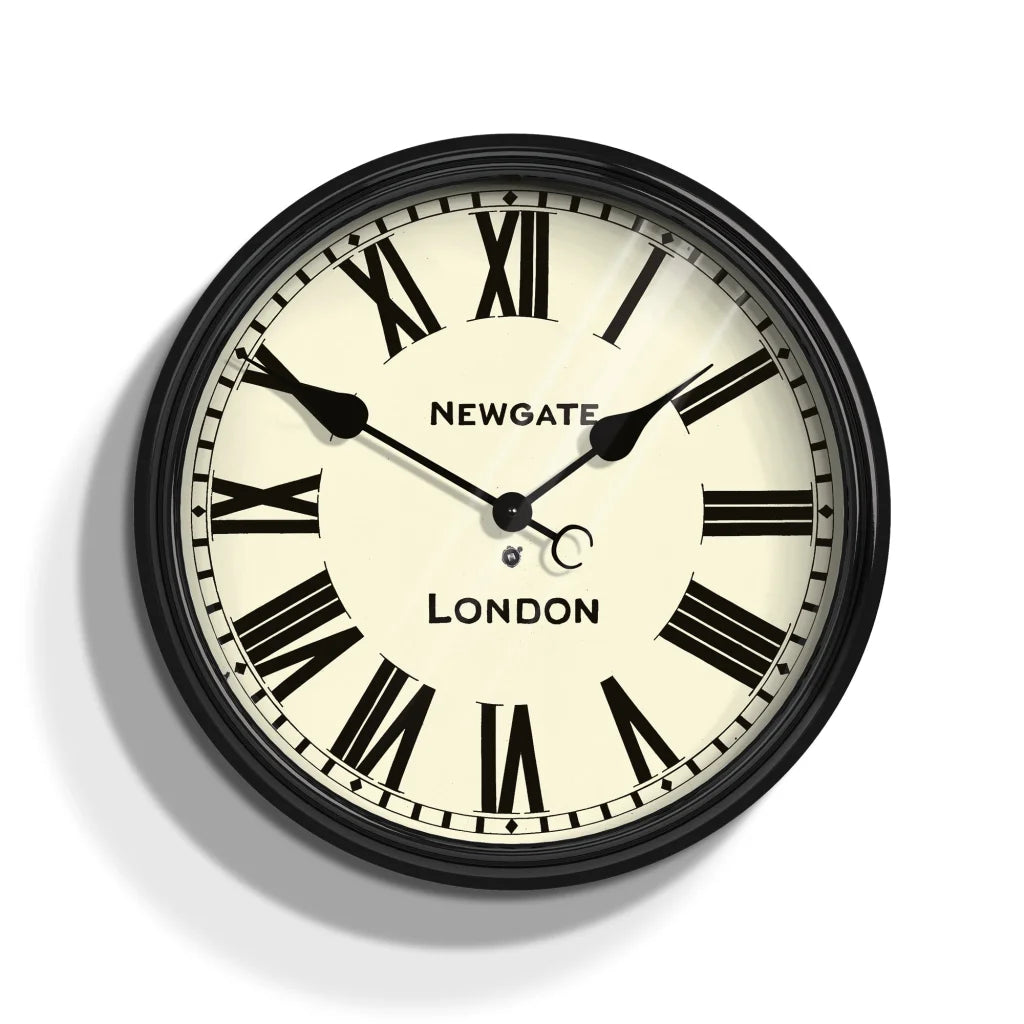 Newgate Battersby Clock - Black - Home & Garden