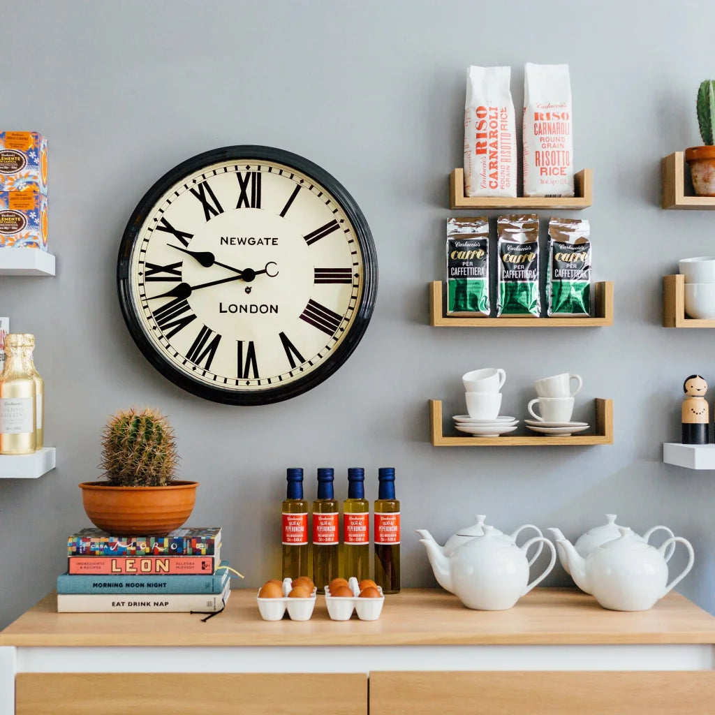 Newgate Battersby Clock - Black - Home & Garden