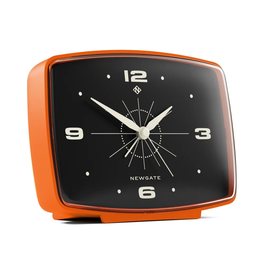 Newgate Brooklyn Alarm Clock - Orange - Home & Garden