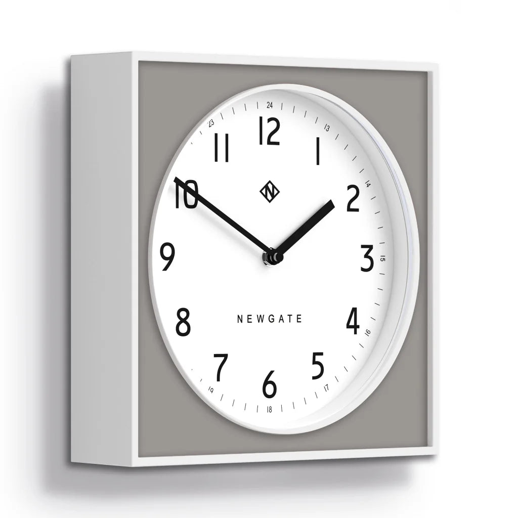 Newgate Burger and Chips Wall Clock posh grey 623