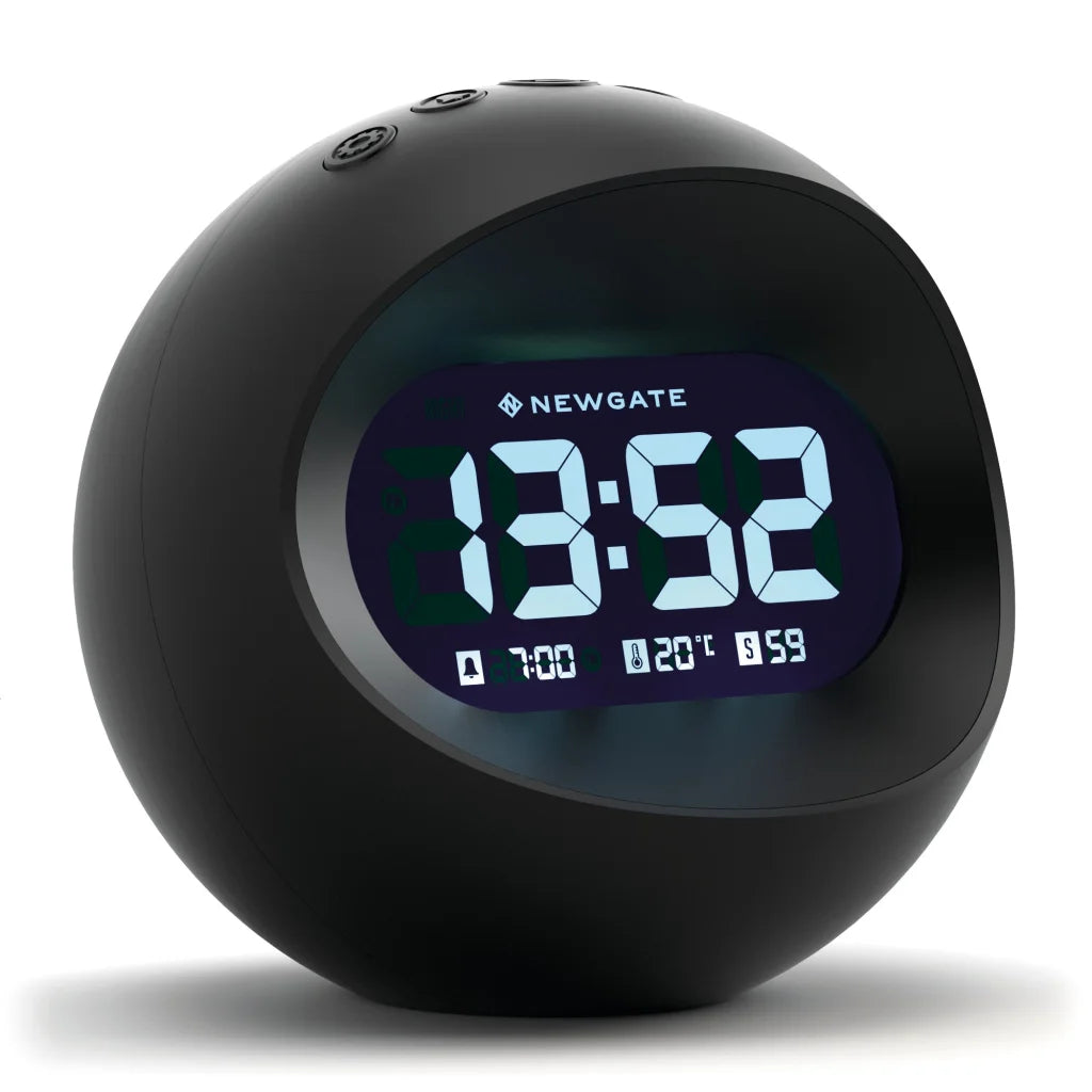 Newgate Centre of the Earth LCD Alarm Clock - Black - Home