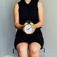 Newgate Charlie Bell Echo Alarm Clock - Matte Cheeky Yellow