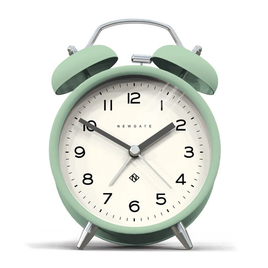 Newgate Charlie Bell Echo Alarm Clock - Matte Neo Mint