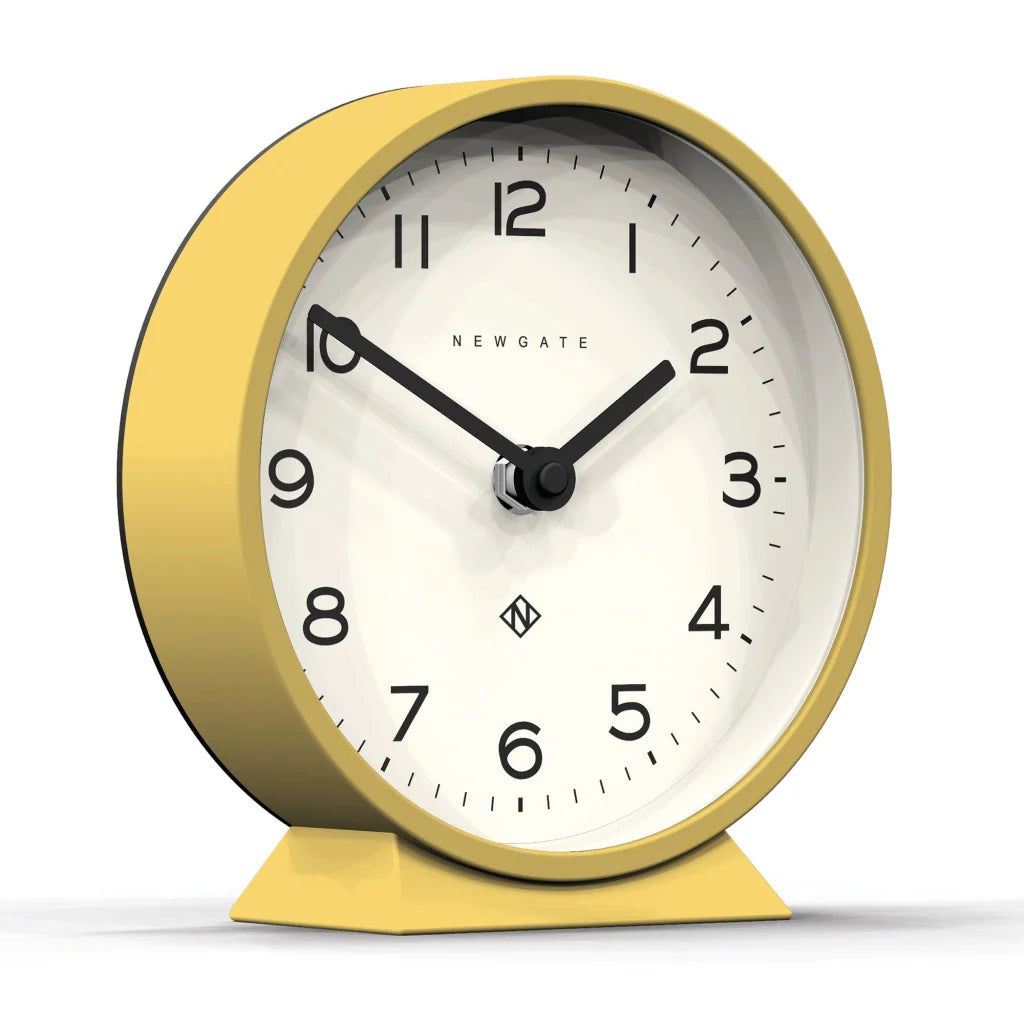 Newgate M Mantel Clock - Cheeky Yellow - Home & Garden