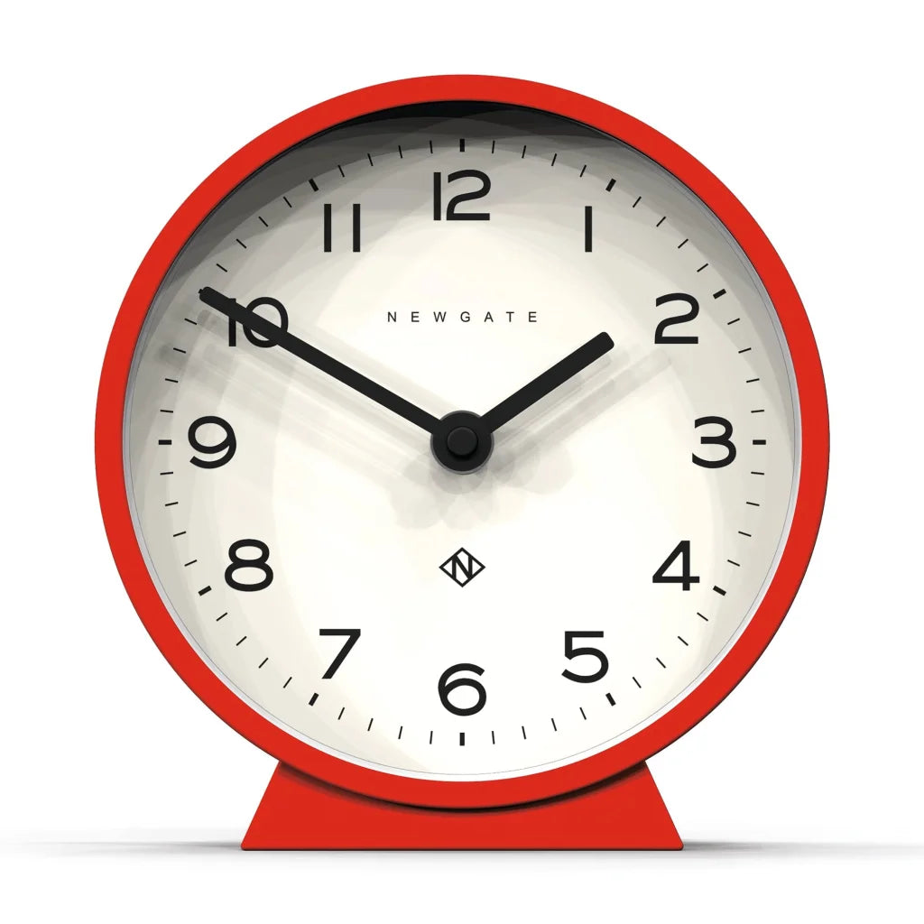 Newgate M Mantel Clock - Fire Engine Red - Home & Garden