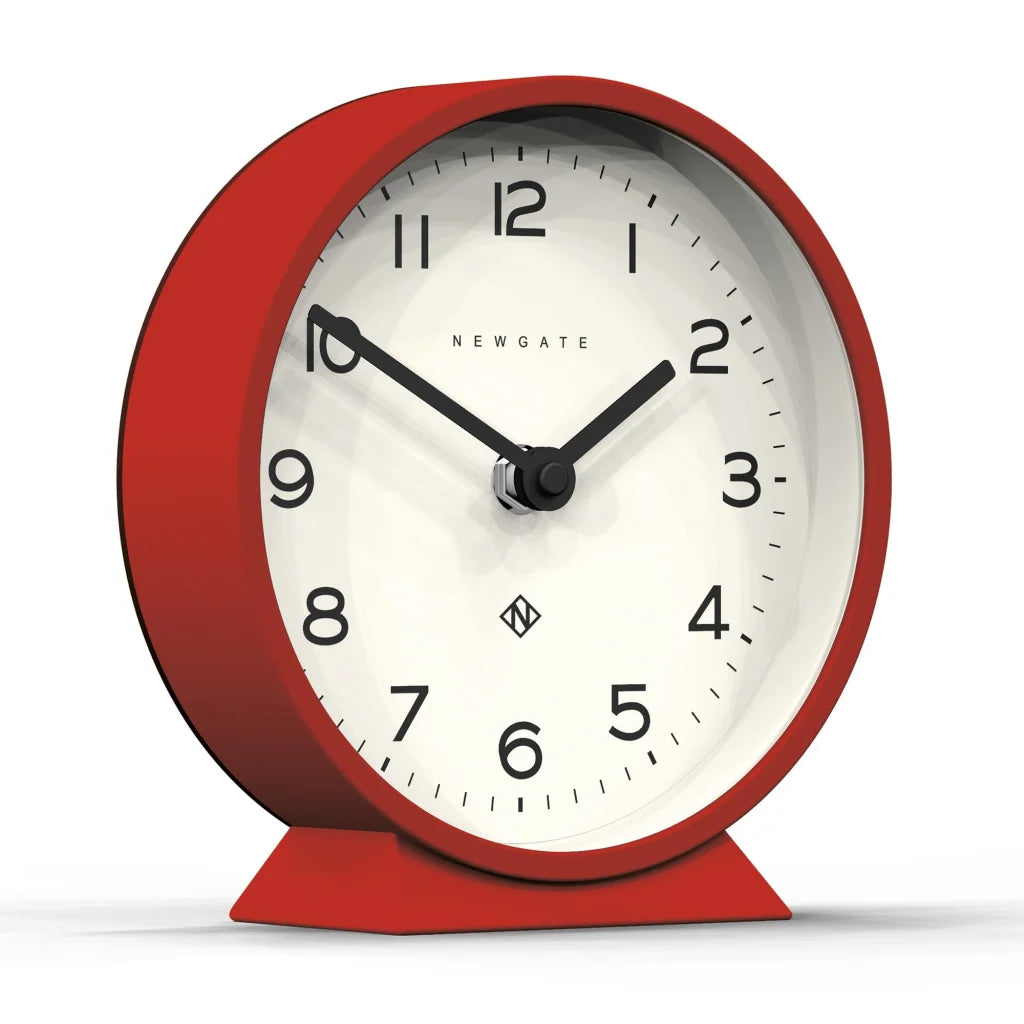 Newgate M Mantel Clock - Fire Engine Red - Home & Garden