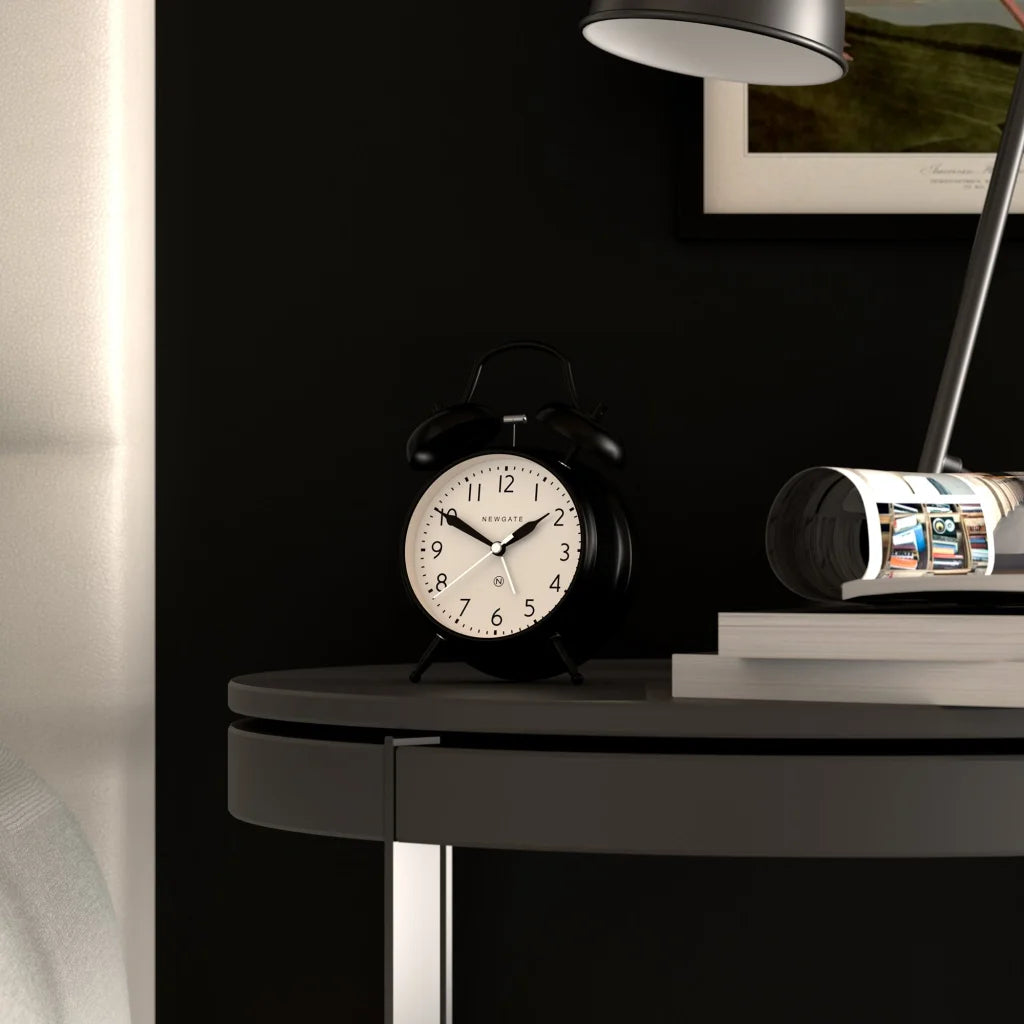 Newgate New Covent Garden Alarm Clock - Matte Black - Home