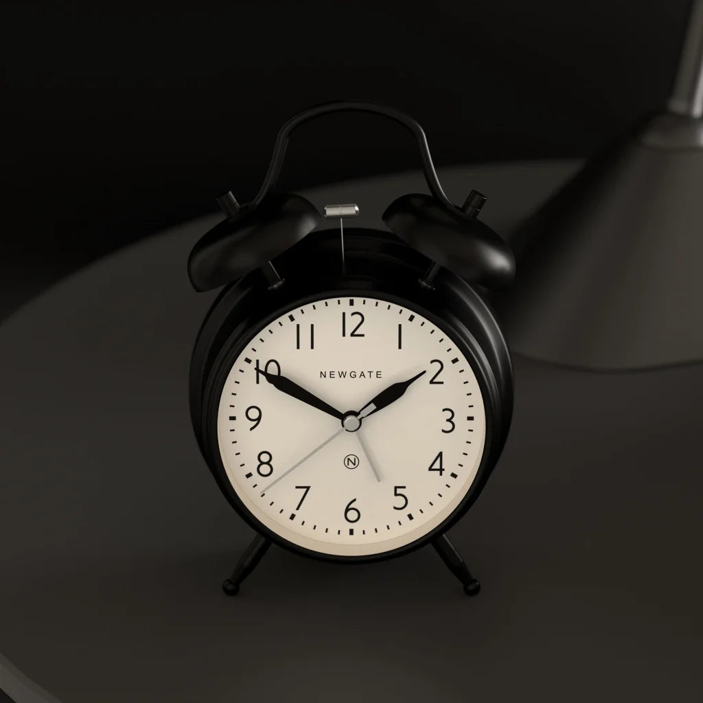 Newgate New Covent Garden Alarm Clock - Matte Black - Home