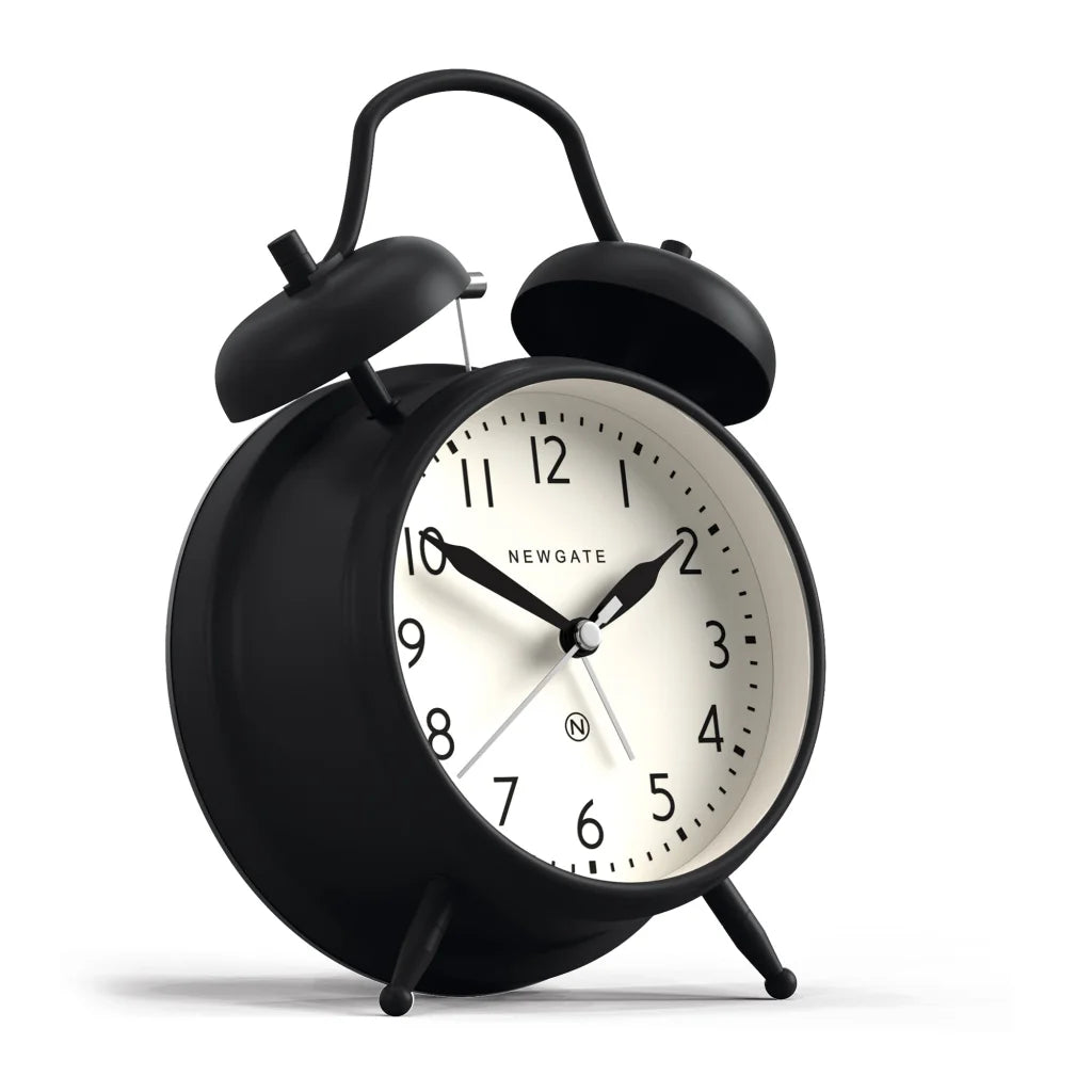 Newgate New Covent Garden Alarm Clock - Matte Black - Home
