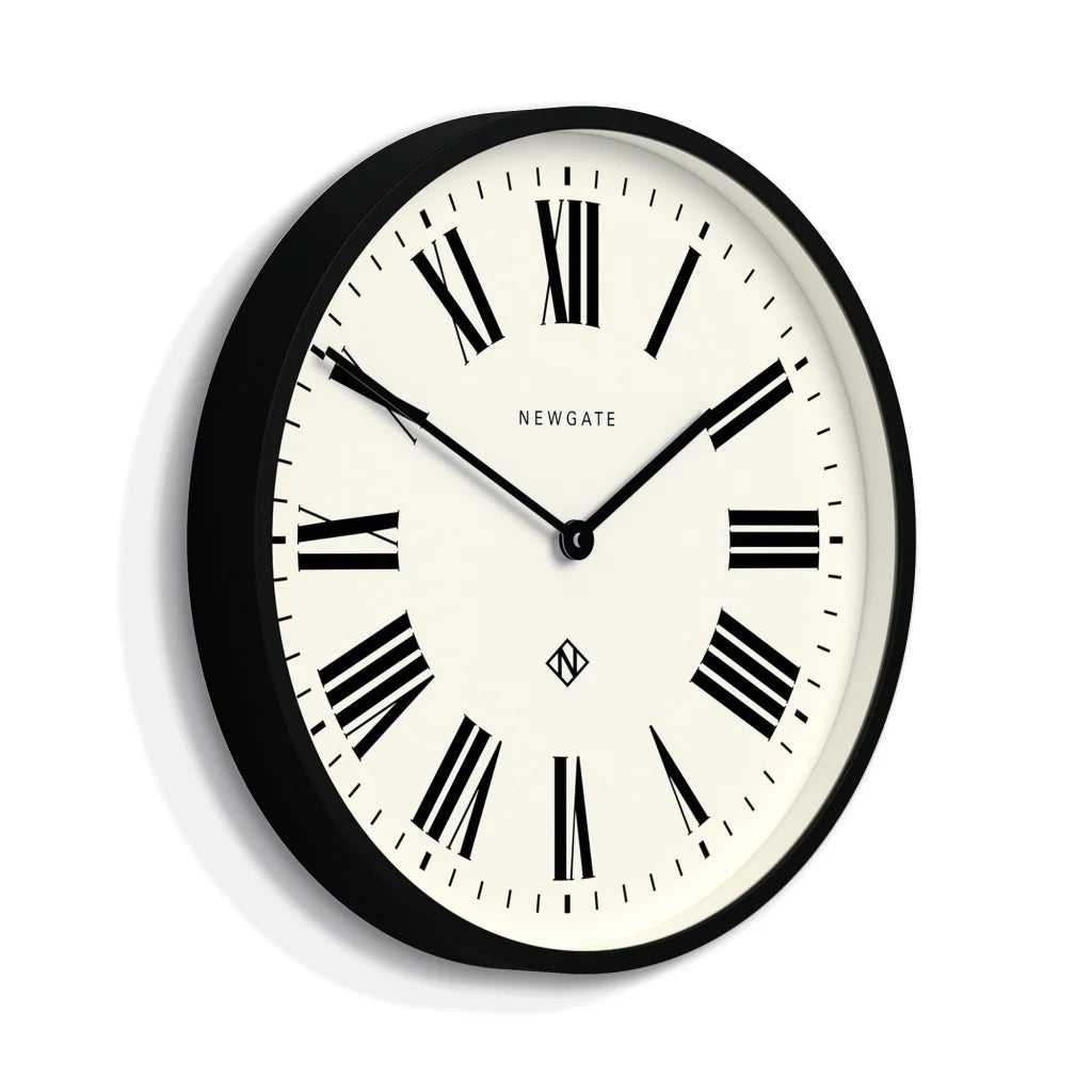 Newgate NThree Clock - Italian Black - Home & Garden