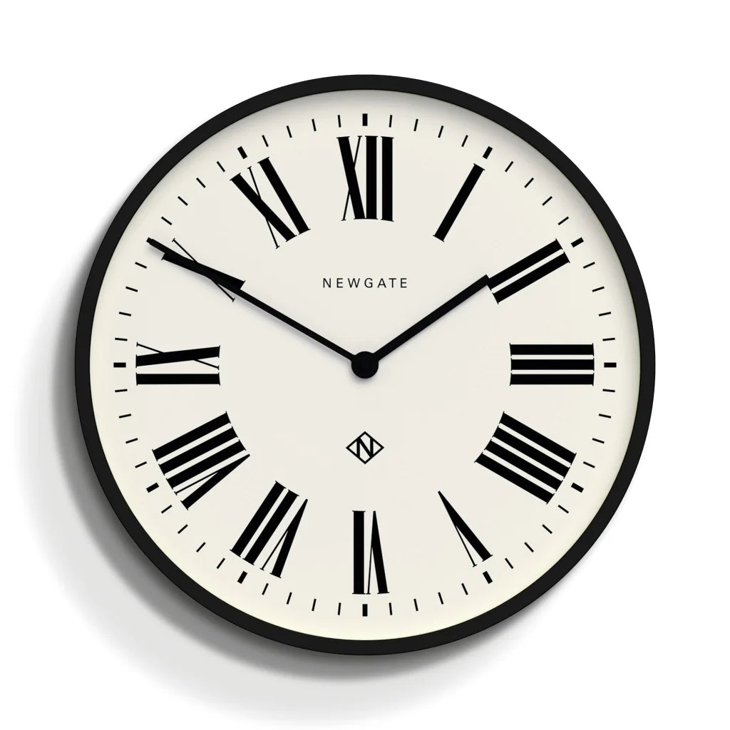 Newgate NThree Clock - Italian Black - Home & Garden