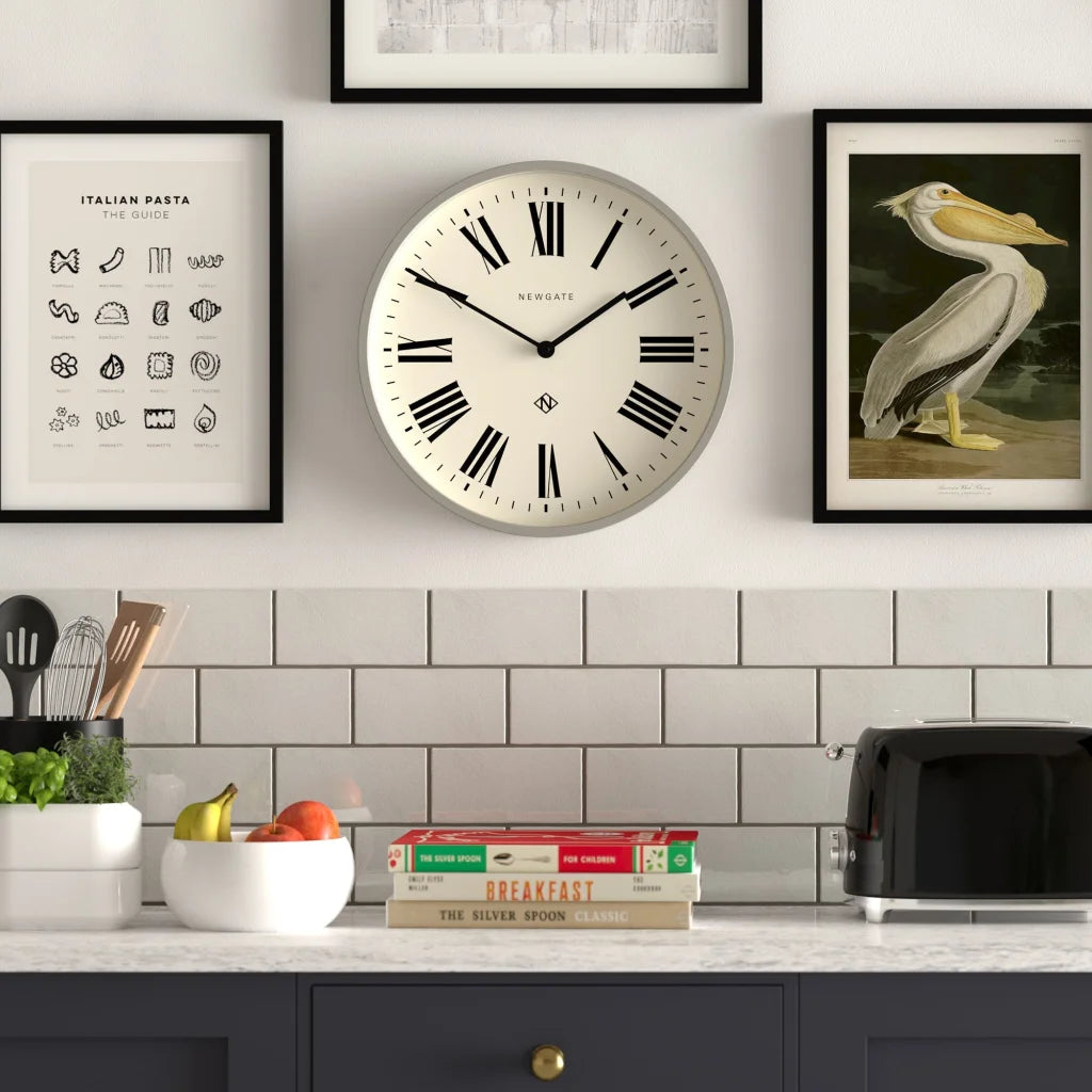 Newgate NThree Clock - Italian Grey - Home & Garden