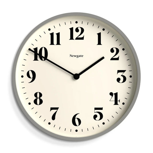 Newgate NTwo Wall Clock - Matte Posh Grey - Home & Garden