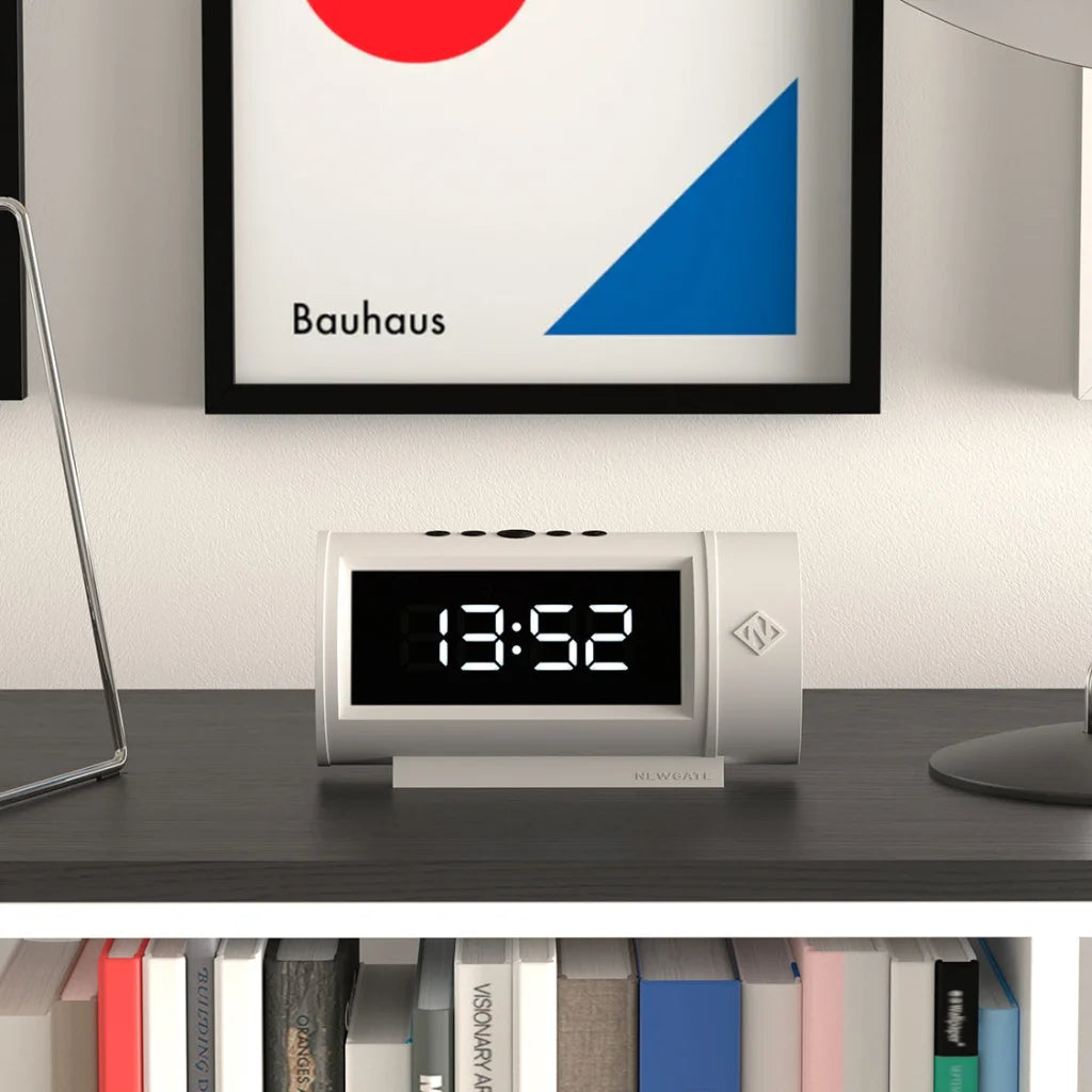 Newgate Pil LED Alarm Clock - White - Home & Garden