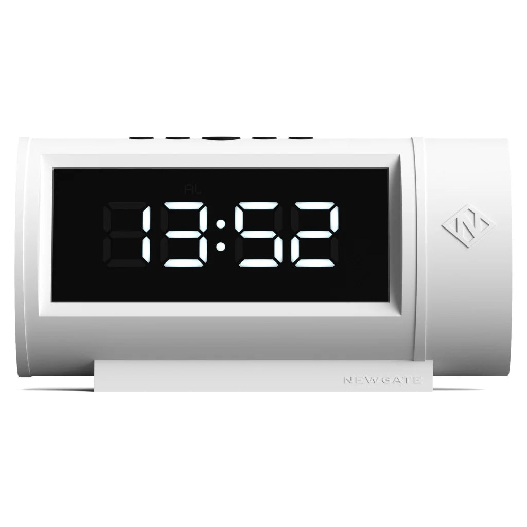 Newgate Pil LED Alarm Clock - White - Home & Garden