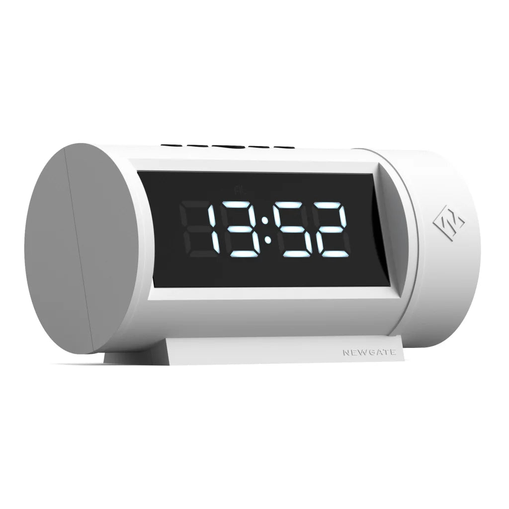 Newgate Pil LED Alarm Clock - White - Home & Garden