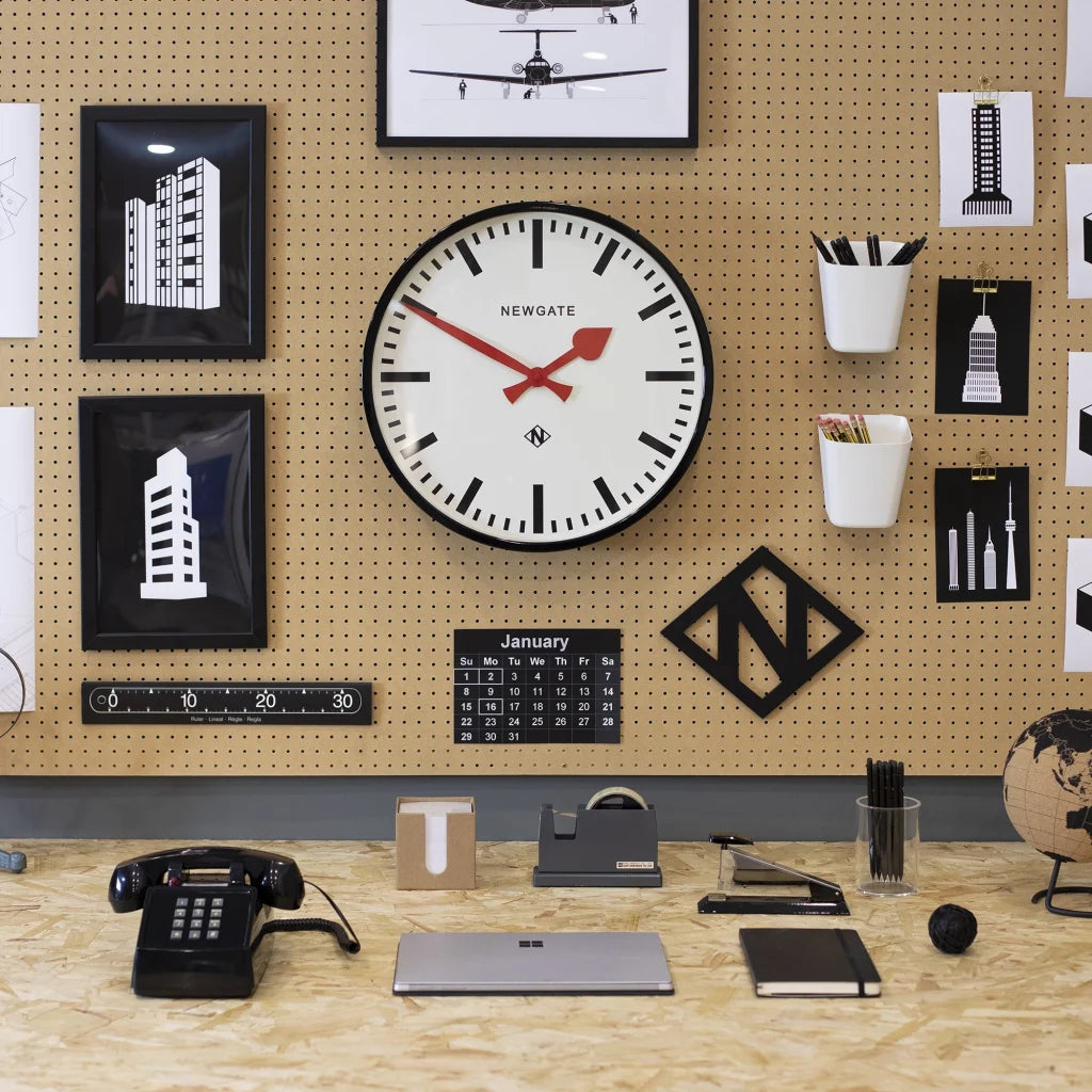 Newgate Putney Clock - Black - Home & Garden