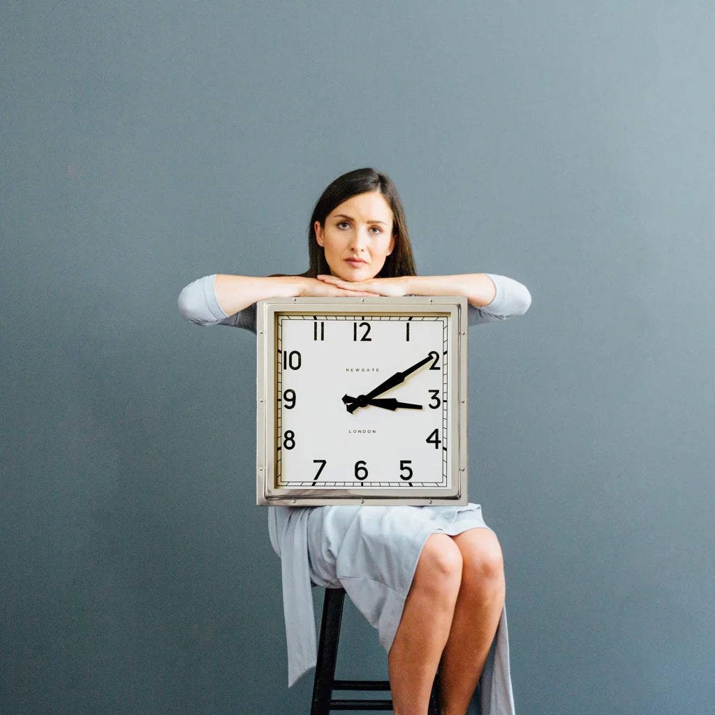 Newgate Quad Clock - Chrome - Home & Garden