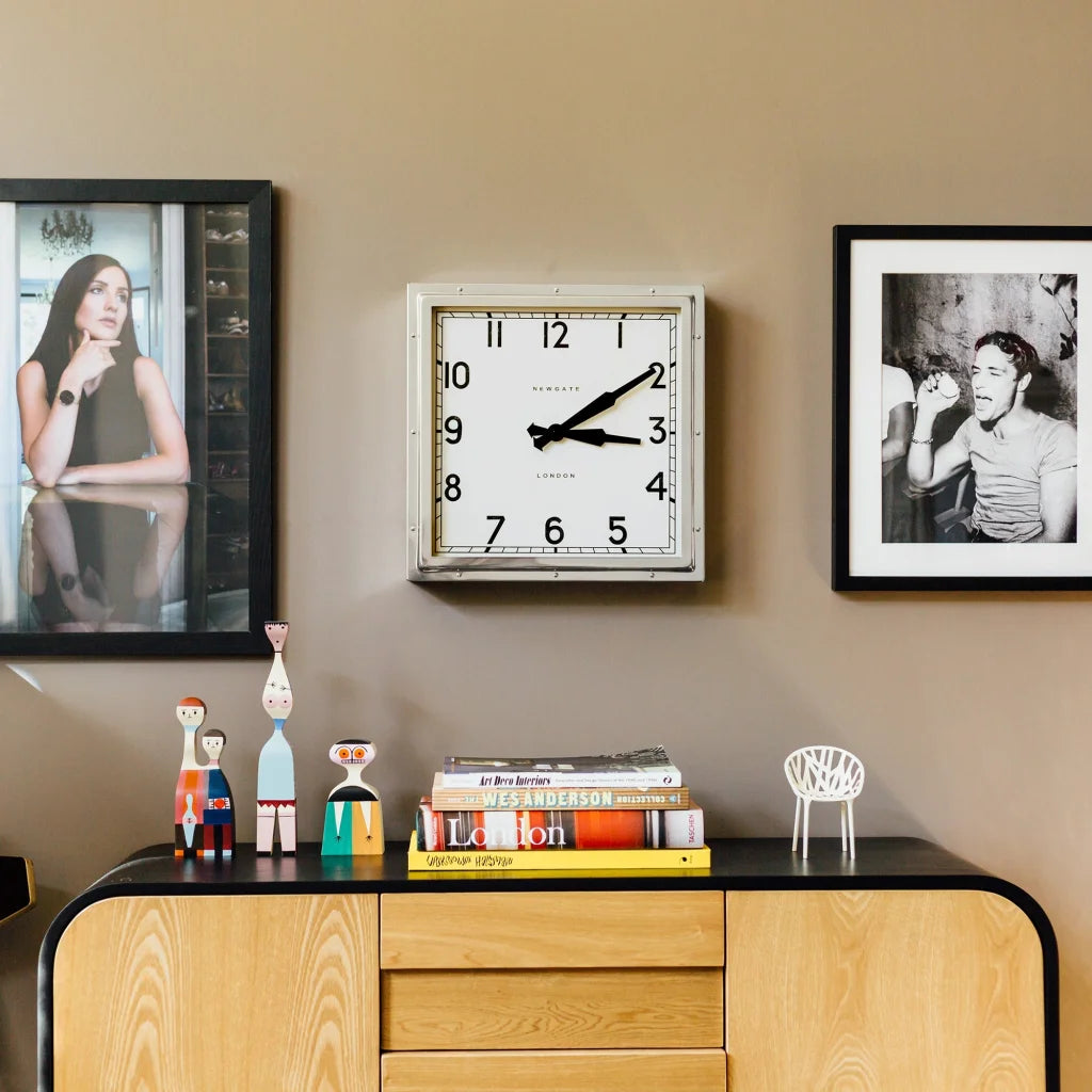 Newgate Quad Clock - Chrome - Home & Garden