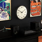 Newgate Radio City Wall Clock - Black Arabic Dial Matte