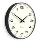 Newgate Radio City Wall Clock - Black Arabic Dial Matte