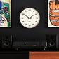 Newgate Radio City Wall Clock - Black Arabic Dial Matte