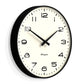 Newgate Radio City Wall Clock - Black Arabic Dial Matte