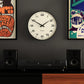 Newgate Radio City Wall Clock - Black Arabic Dial Matte