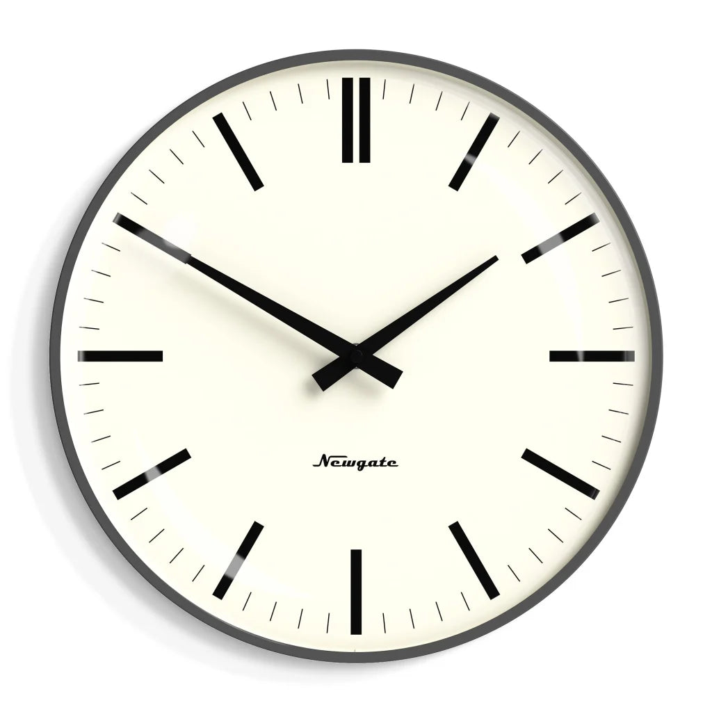 Newgate Radio City Wall Clock - Bold Black Marker Dial