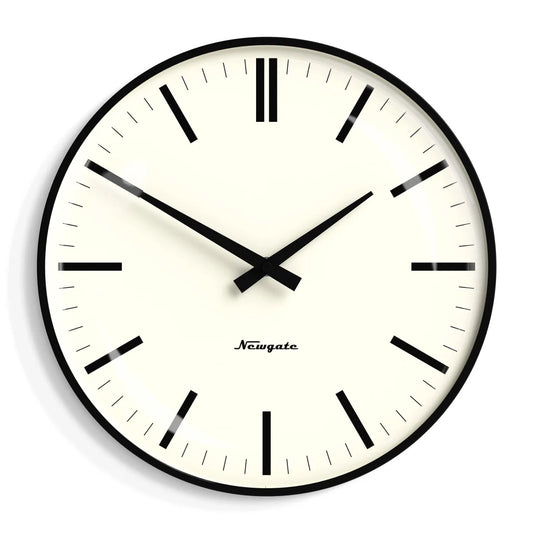 Newgate Radio City Wall Clock - Bold Black Marker Dial