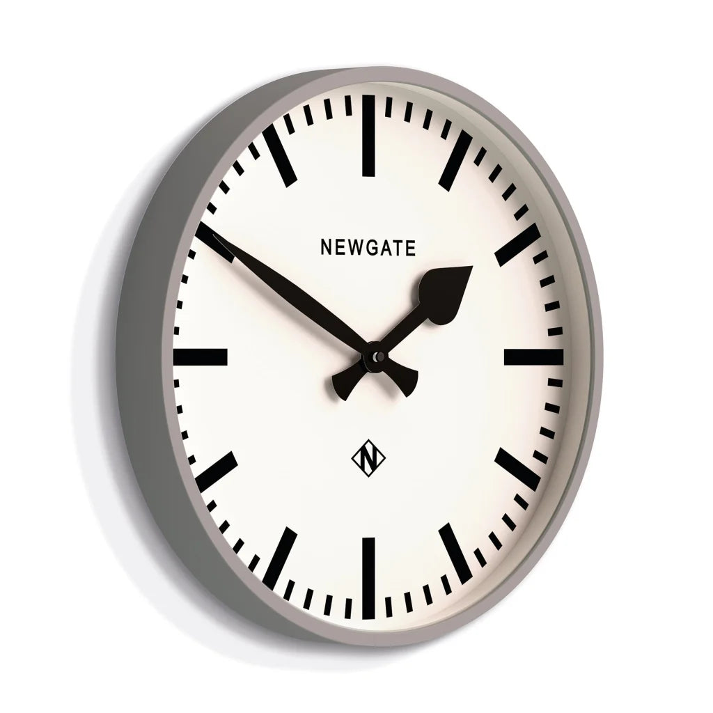 Newgate Railway Clock - Grey - Home & Garden