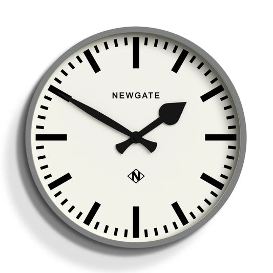 Newgate Railway Clock - Grey - Home & Garden