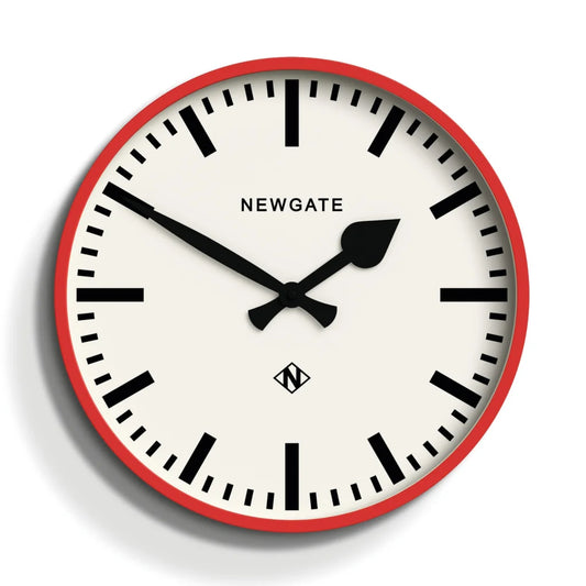 Newgate Railway Clock - Red - Home & Garden