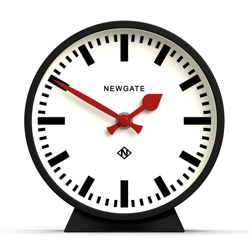 Newgate Railway Mantel Clock Cave Black 433