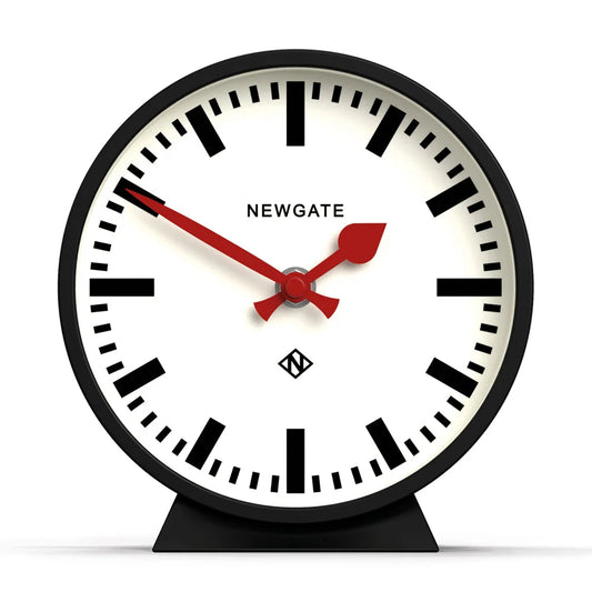 Newgate Railway Mantel Clock - Cave Black - Home & Garden