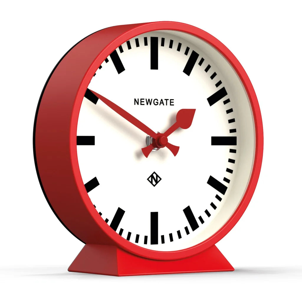Newgate Railway Mantel Clock - Fire Engine Red - Home &