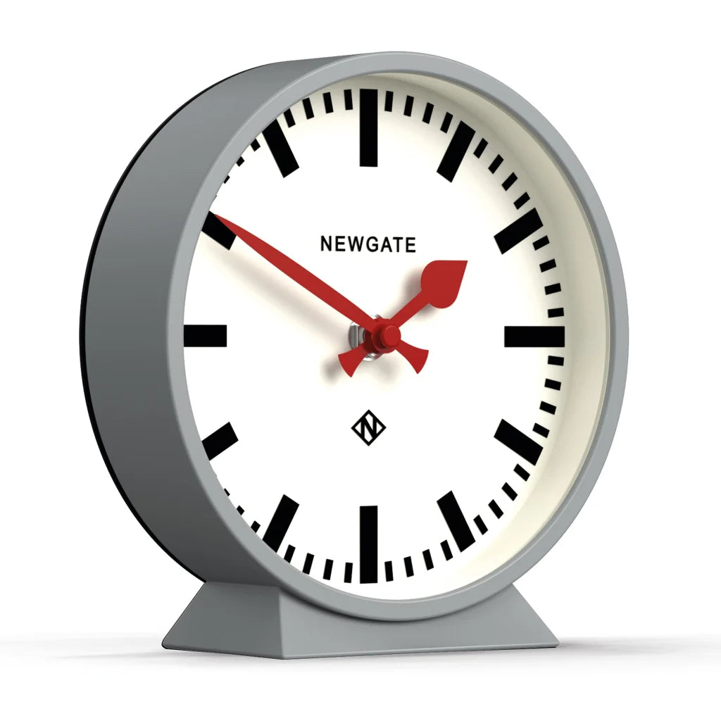 Newgate Railway Mantel Clock - Posh Grey - Home & Garden