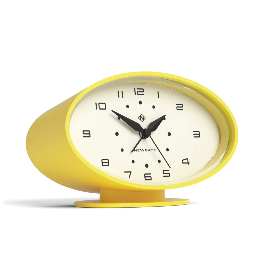 Newgate Ronnie Alarm Clock - Yellow - Home & Garden