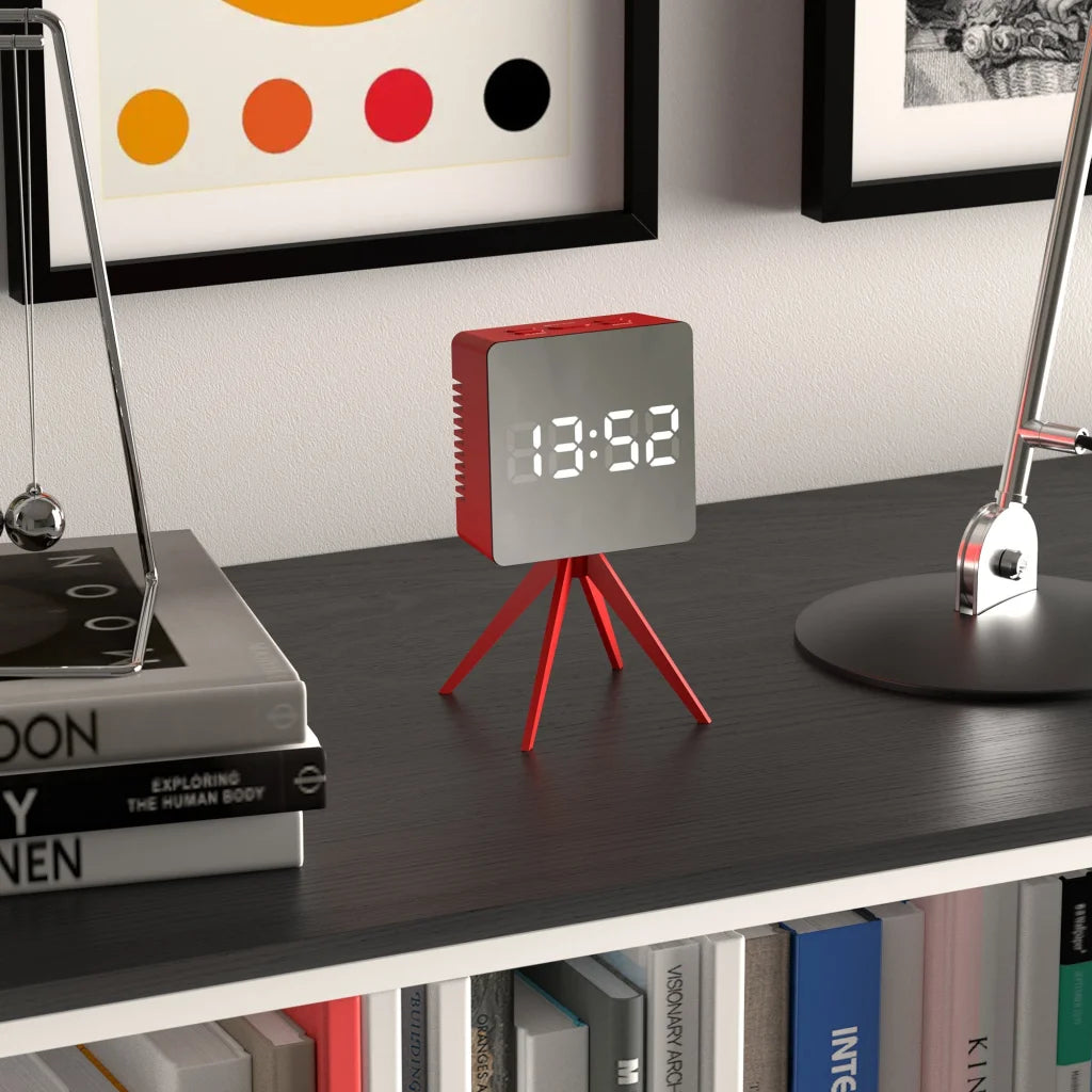 Newgate Space Hotel Droid LED Alarm Clock - Red - Home &
