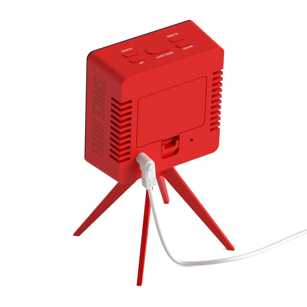 Newgate Space Hotel Droid LED Alarm Clock - Red - Home &