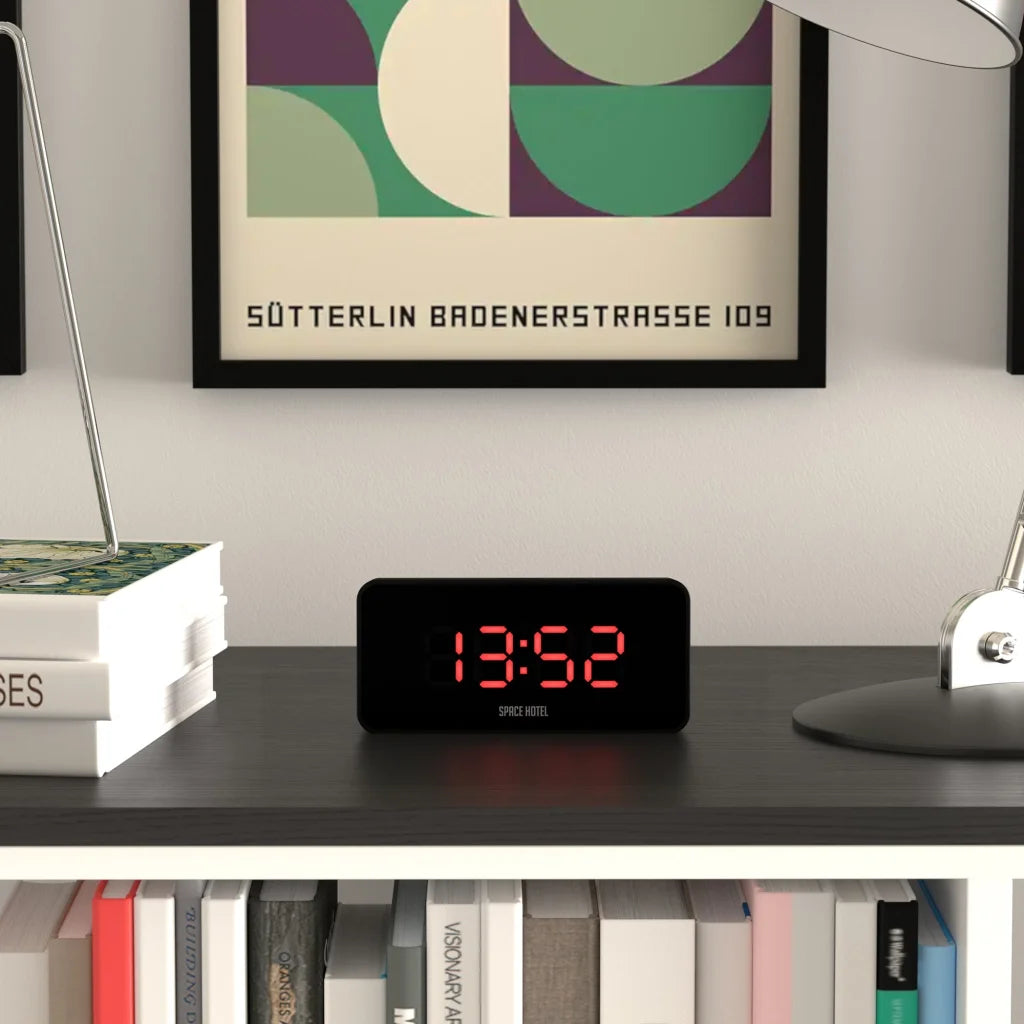 Newgate Space Hotel Hypertron Alarm Clock - Black Case