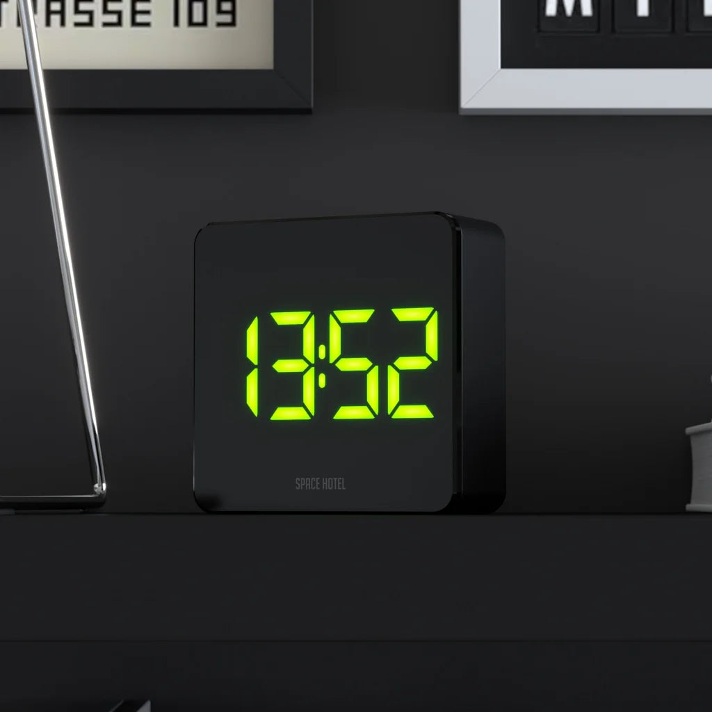 Newgate Space Hotel Orbatron Alarm Clock - Black Case Black