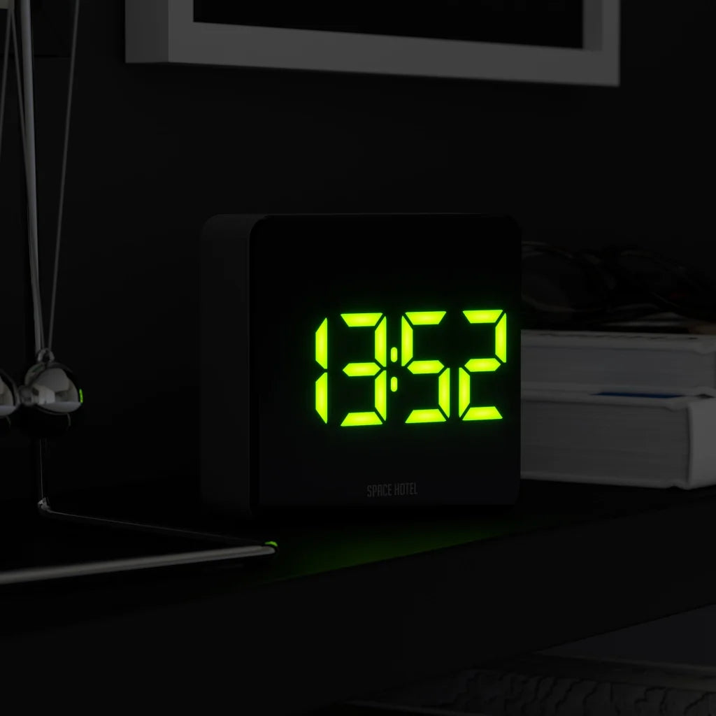 Newgate Space Hotel Orbatron Alarm Clock - Black Case Black