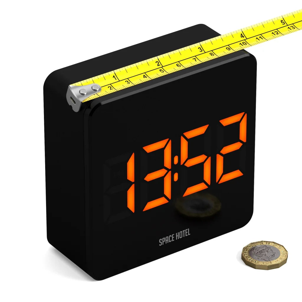 Newgate Space Hotel Orbatron Alarm Clock - Black Case Black